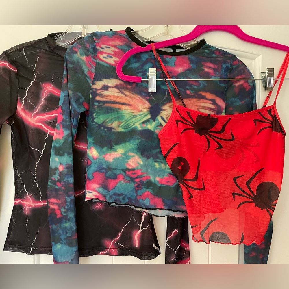 Bundle of 3 sheer tops